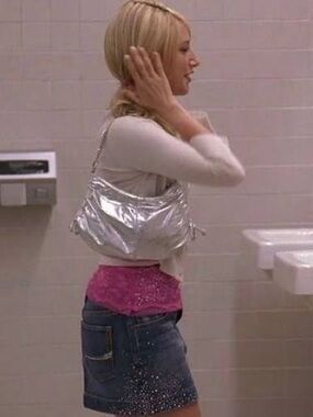 Denim Rhinestone Mini Skirt ASO Sharpay Evans